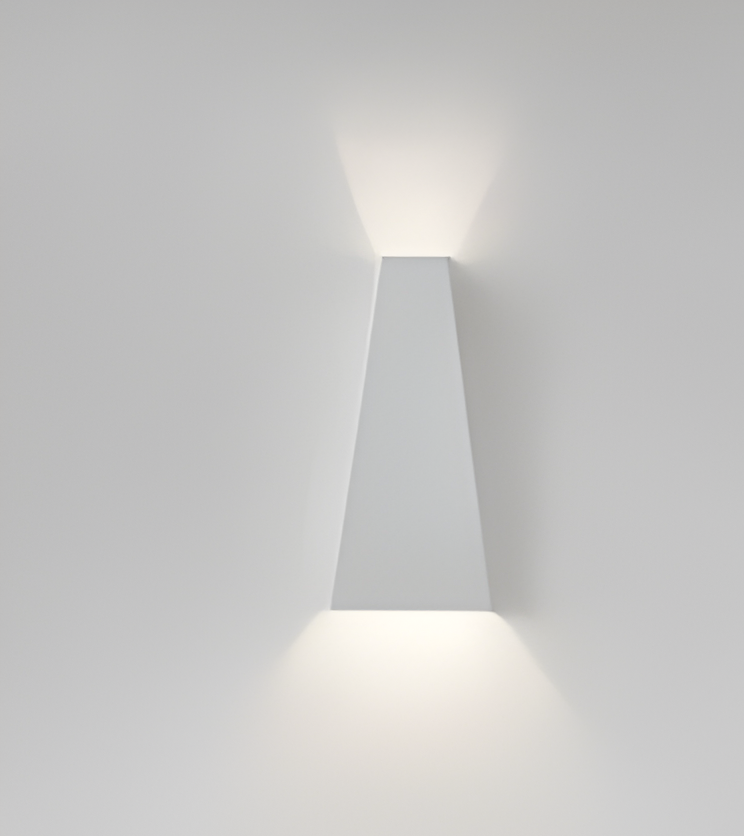 AlumiRay Wandlampe - Minimalistische trapezförmige Wandlampe - Up and Down Wandlichter LED