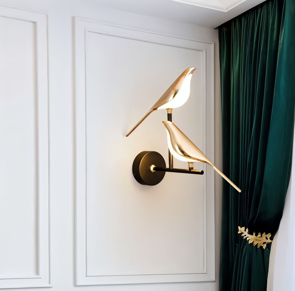 Aves Glow - Goldener Vogel Drehbare Wandleuchte - Dekorative Wandleuchte LED