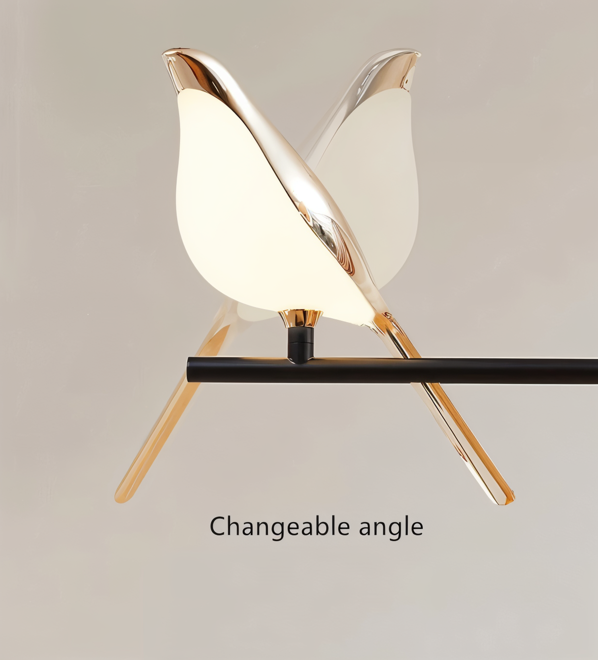 Aves Glow - Goldener Vogel Drehbare Wandleuchte - Dekorative Wandleuchte LED
