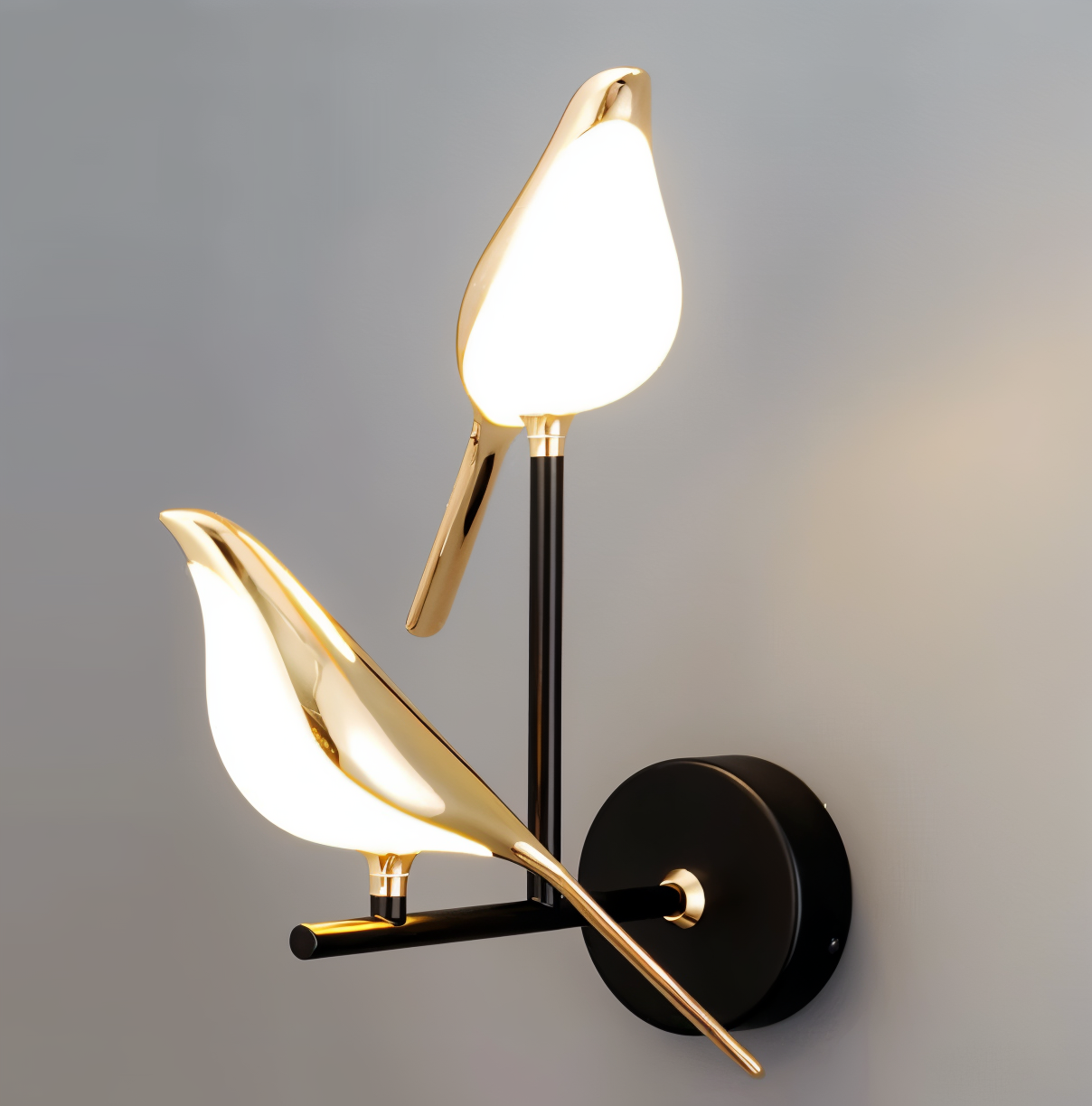 Aves Glow - Goldener Vogel Drehbare Wandleuchte - Dekorative Wandleuchte LED