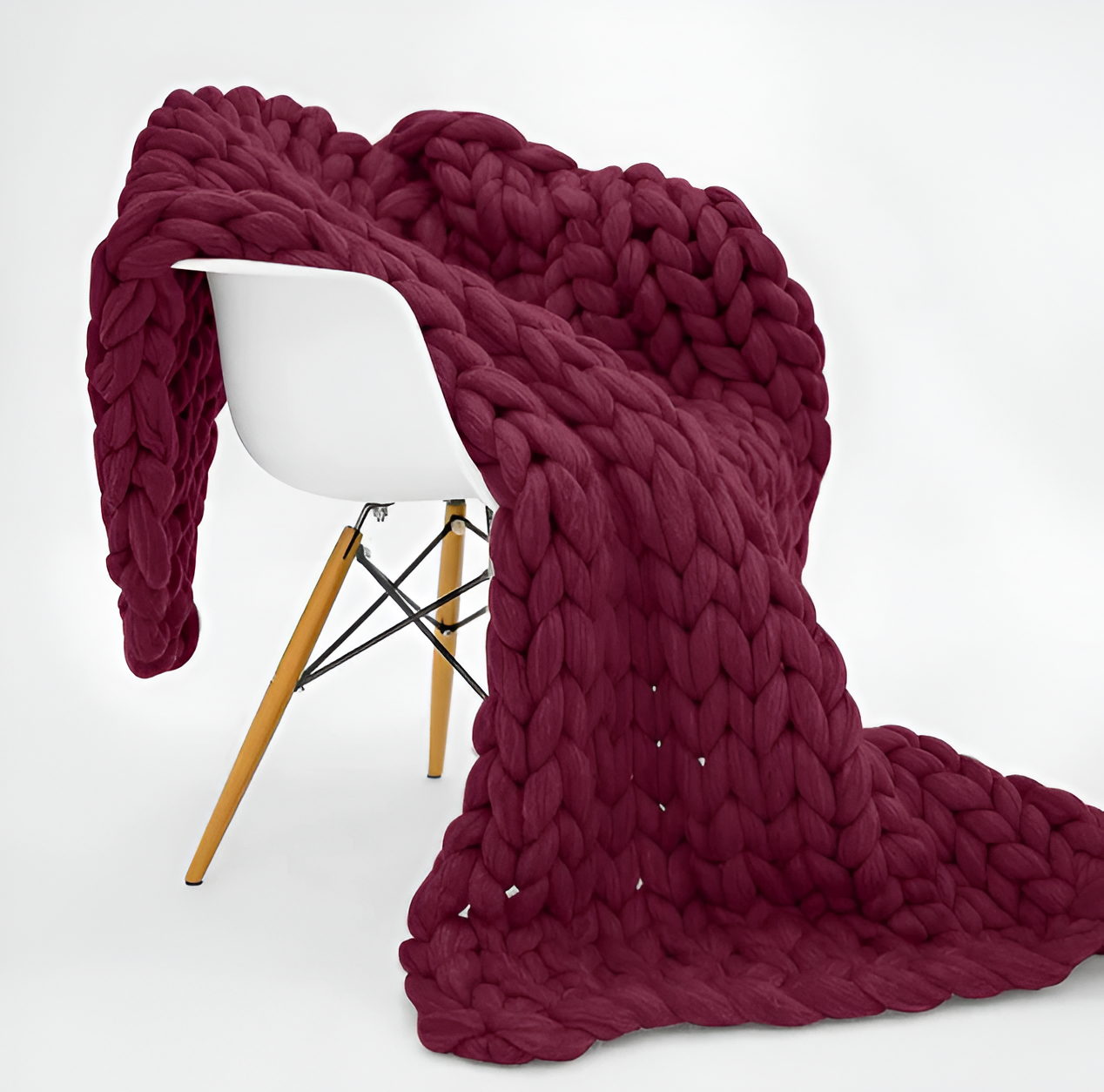 BraidKnit Plaid - Stylisch, Dicke, Atmungsaktive Fleece-Decke mit Flechtmuster