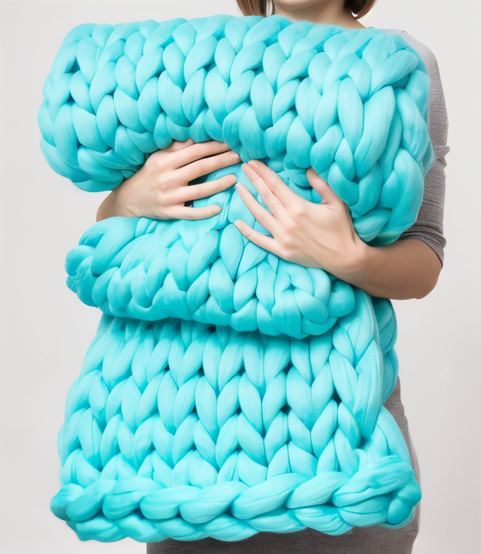 BraidKnit Plaid - Stylisch, Dicke, Atmungsaktive Fleece-Decke mit Flechtmuster