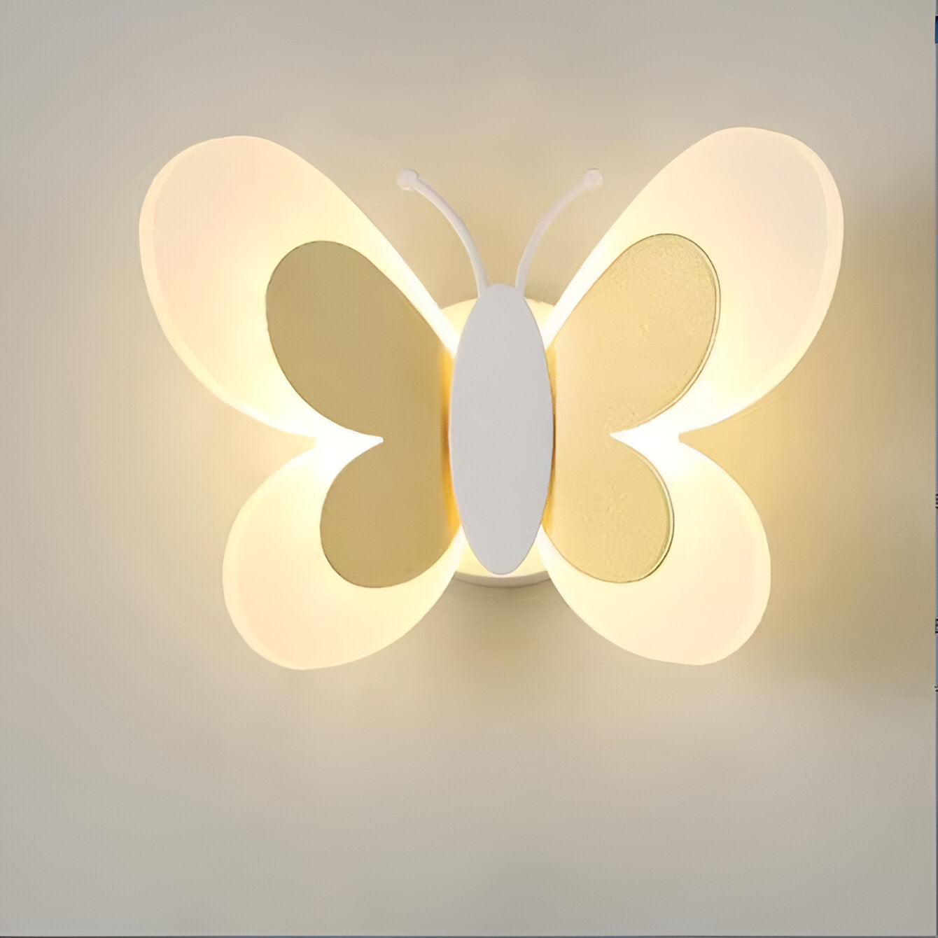 BrilliButterfly Wandleuchte - Charmante Acryl Schmetterling Wandleuchte - Bunte Wandleuchten LED Indoor