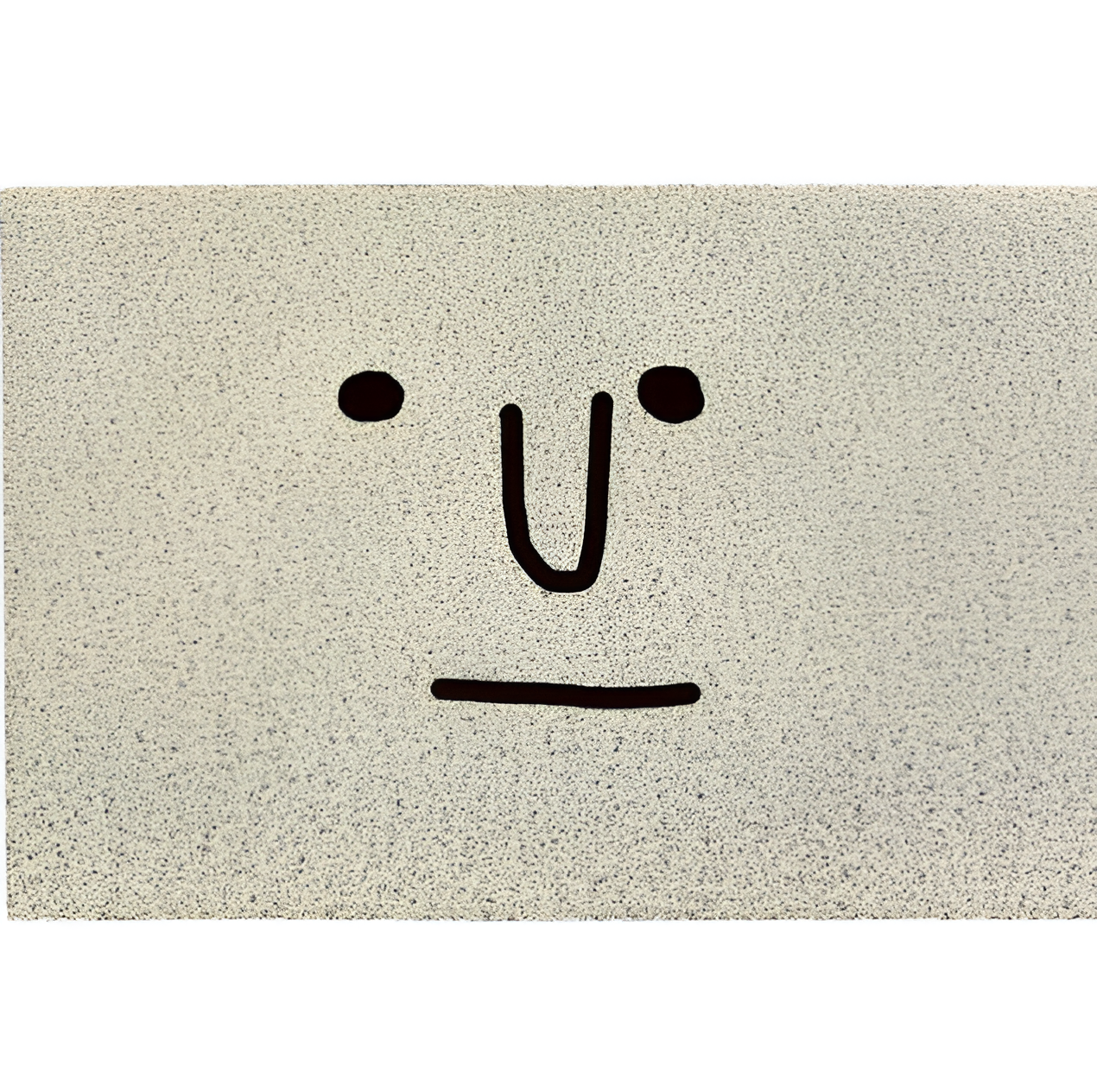 Cheeky Fußmatte - Niedlicher Smiley Bedruckter PVC Rutschfester Eingangsteppich