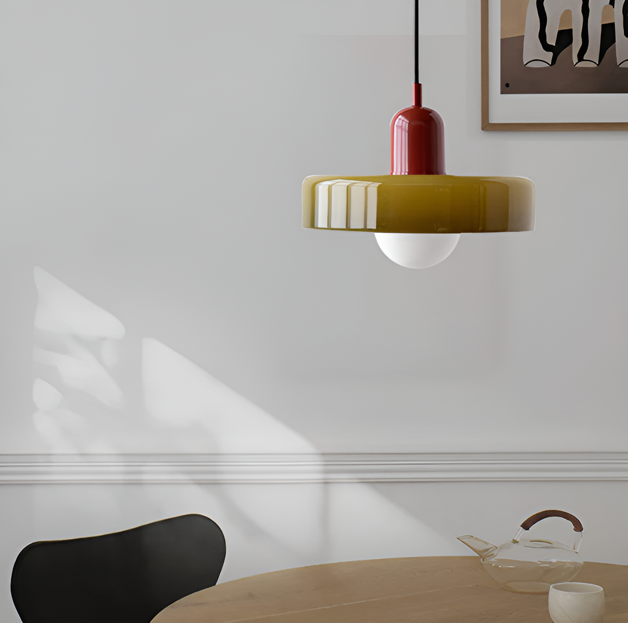 GlampGlow - Verstellbare und farbige Glaskonstruktion, moderne Wandleuchte