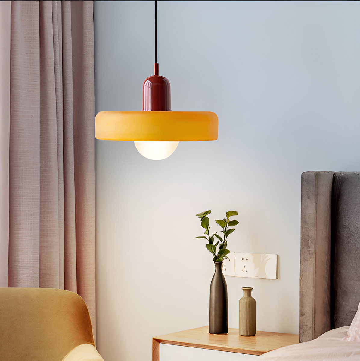 GlampGlow - Verstellbare und farbige Glaskonstruktion, moderne Wandleuchte
