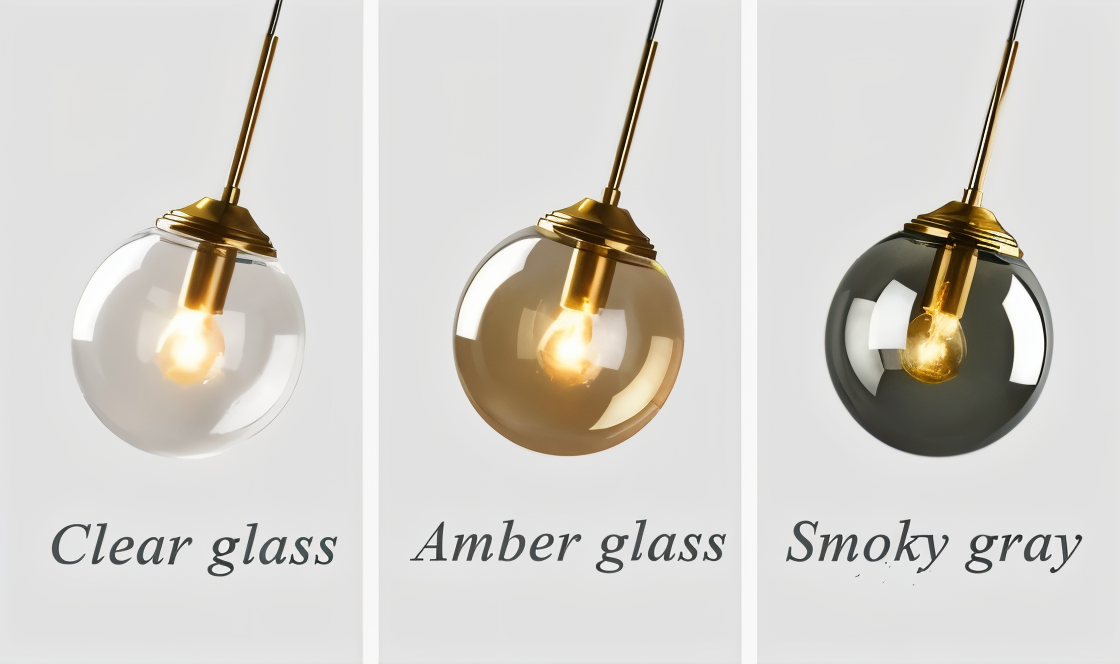 ClearOrb Wandleuchte - Glas Wandleuchte - Metall Wandleuchte Design - Retro Industrie Wandleuchten LED