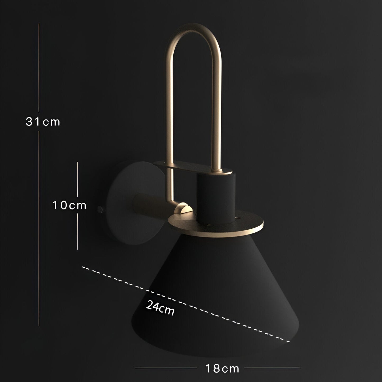 ConiBeam Wandlampe - Postmoderne Trompeten Wandlampe Design - Stilvolle Wandlampen LED