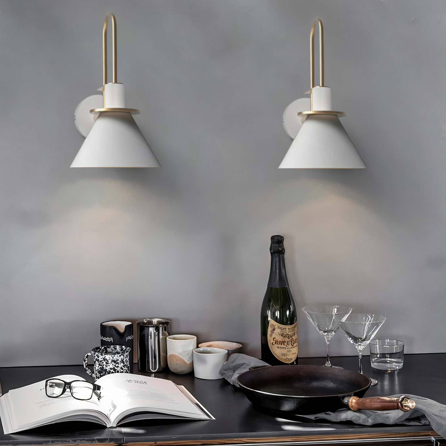 ConiBeam Wandlampe - Postmoderne Trompeten Wandlampe Design - Stilvolle Wandlampen LED