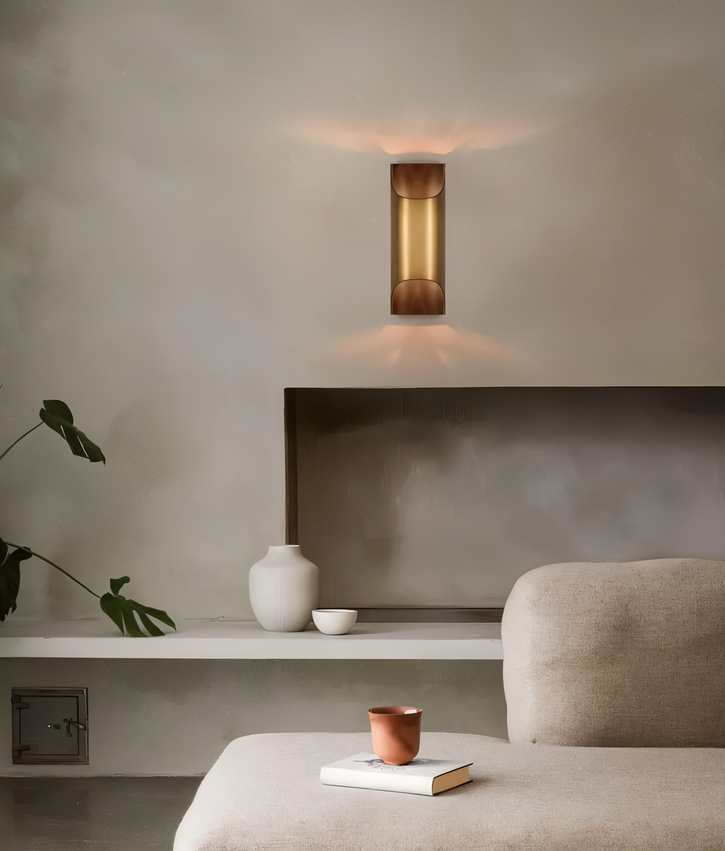 CopperCast Wandleuchte - Moderne Wandlampe - Wandlampe Design - Dimmbare Wandleuchten led
