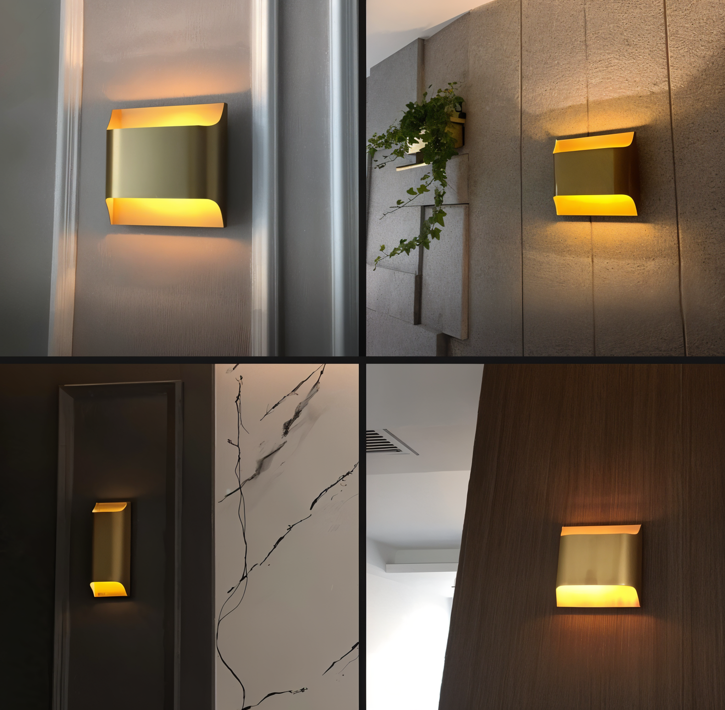 CopperCast Wandleuchte - Moderne Wandlampe - Wandlampe Design - Dimmbare Wandleuchten led