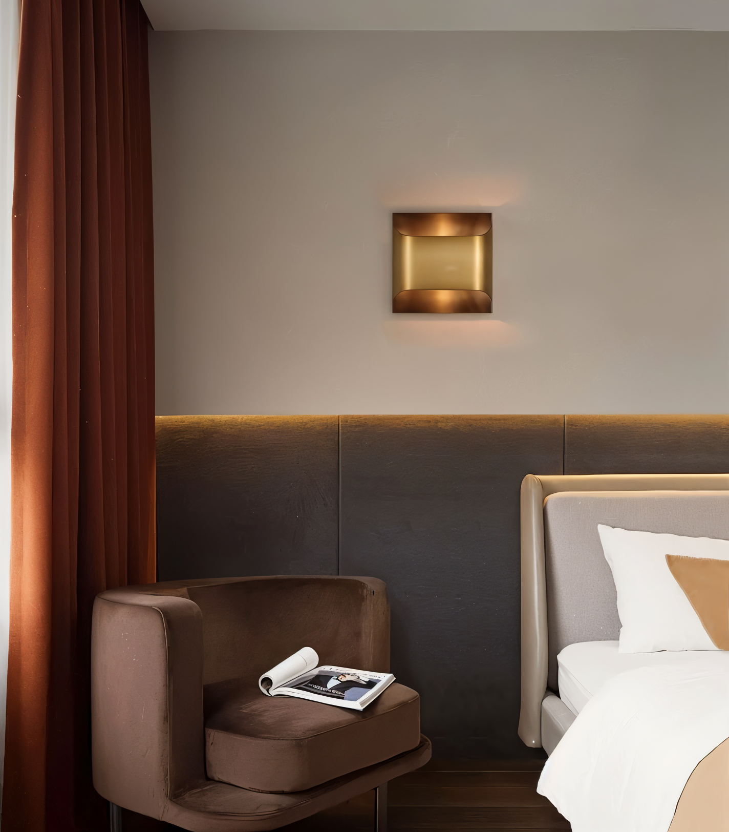 CopperCast Wandleuchte - Moderne Wandlampe - Wandlampe Design - Dimmbare Wandleuchten led