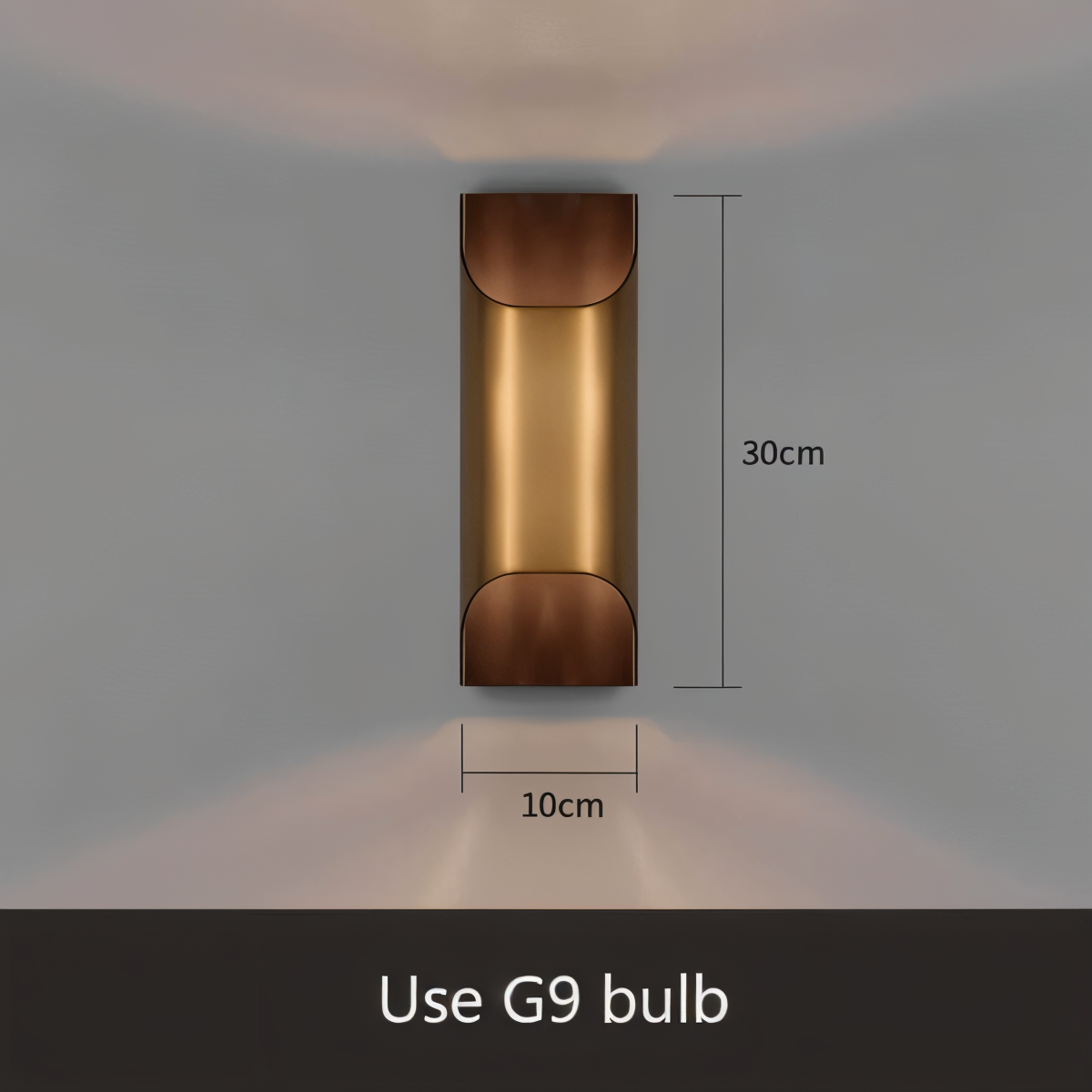 CopperCast Wandleuchte - Moderne Wandlampe - Wandlampe Design - Dimmbare Wandleuchten led