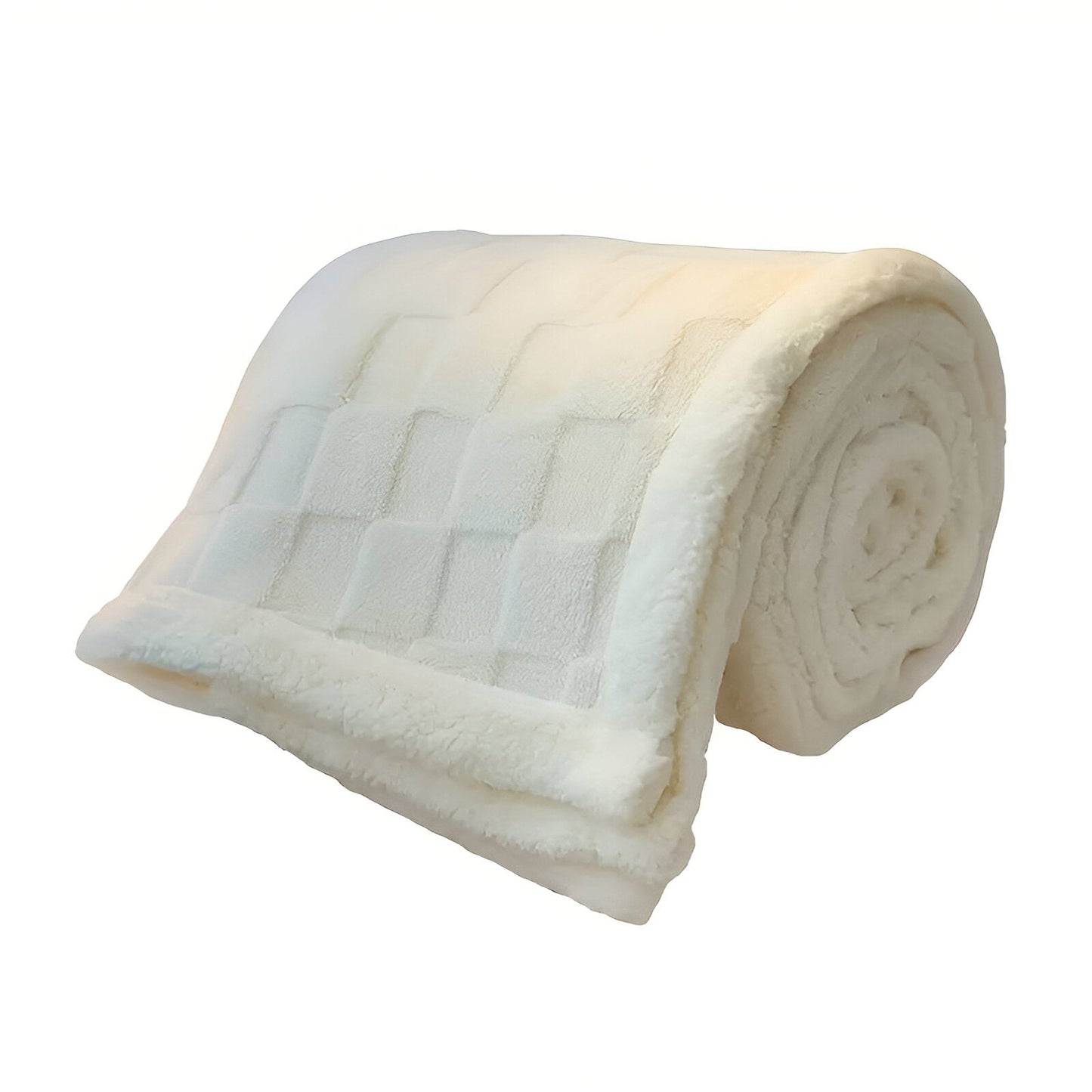 CozyCheck Plaid - Wendbare, Dicke Isolierte Fleece Decke für den Winter