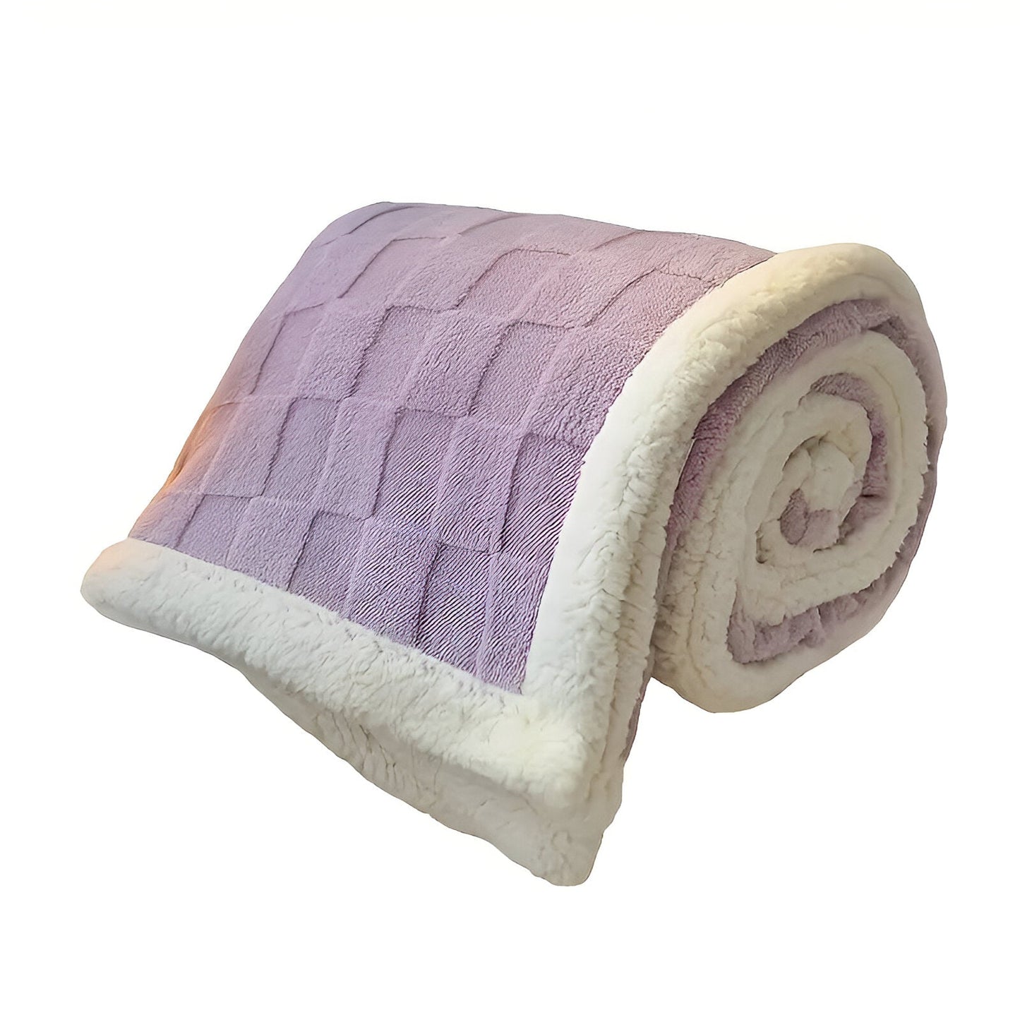 CozyCheck Plaid - Wendbare, Dicke Isolierte Fleece Decke für den Winter