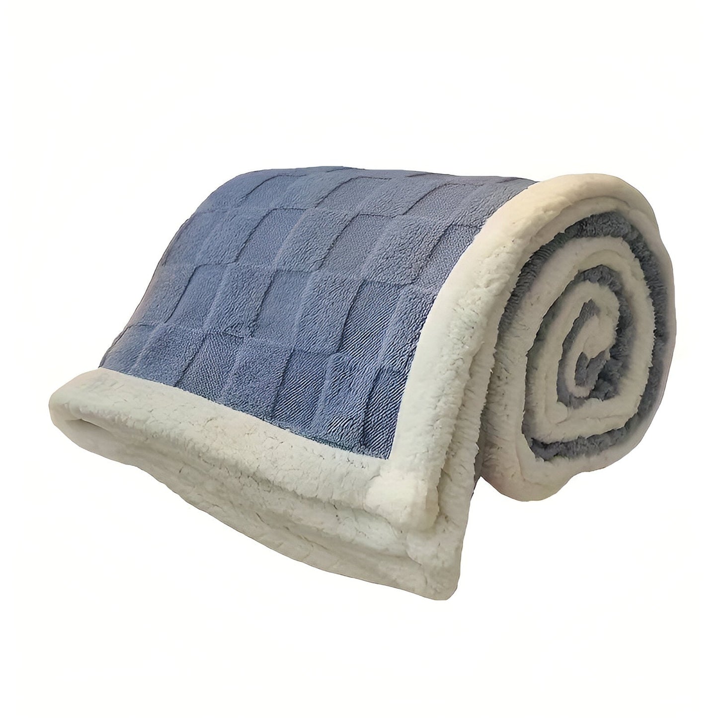 CozyCheck Plaid - Wendbare, Dicke Isolierte Fleece Decke für den Winter