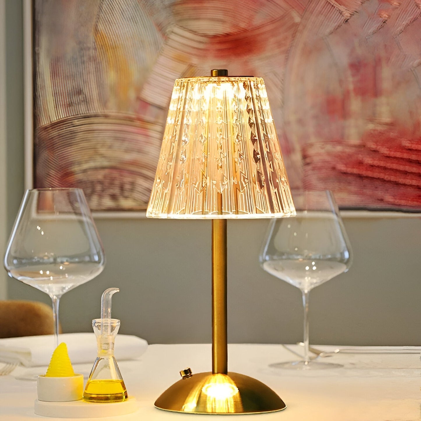 VintageGlow – Elegante kabellose Tischlampe mit zeitlosem Design