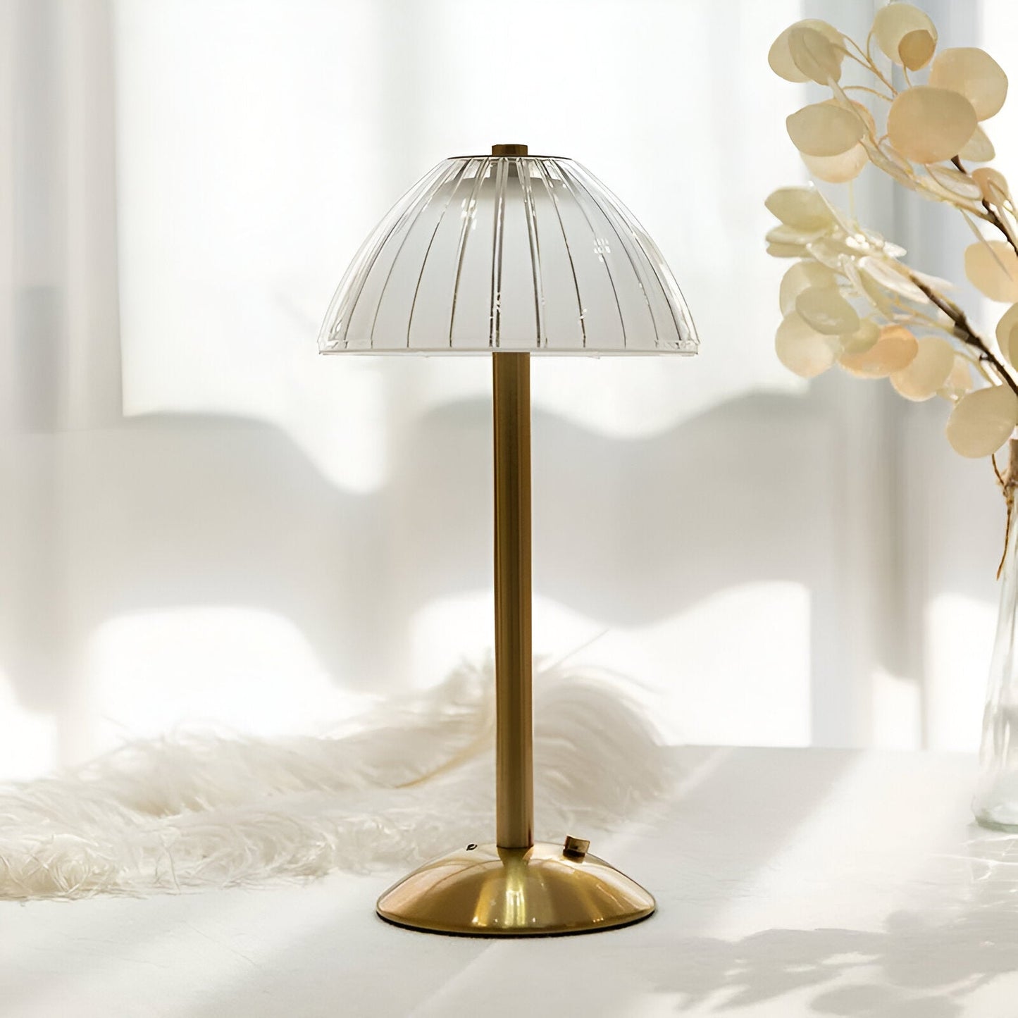 VintageGlow – Elegante kabellose Tischlampe mit zeitlosem Design