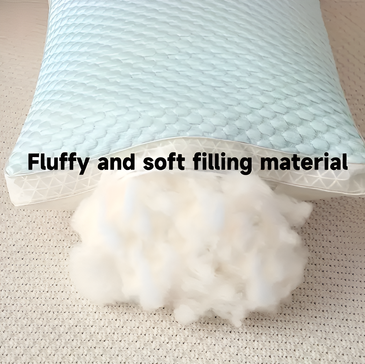 CushiesBlue – Set mit 2 weichen, atmungsaktiven Memory-Schaum-Kissen