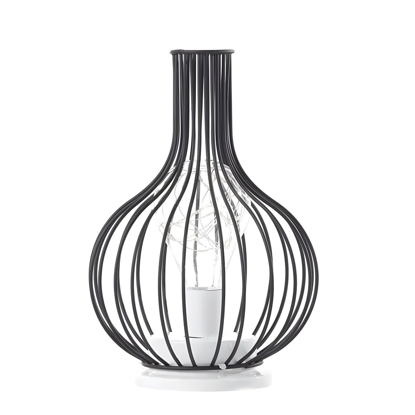 DecanterLume Tischlampe - Moderne Schwarze Weinflasche Schreibtischlampe