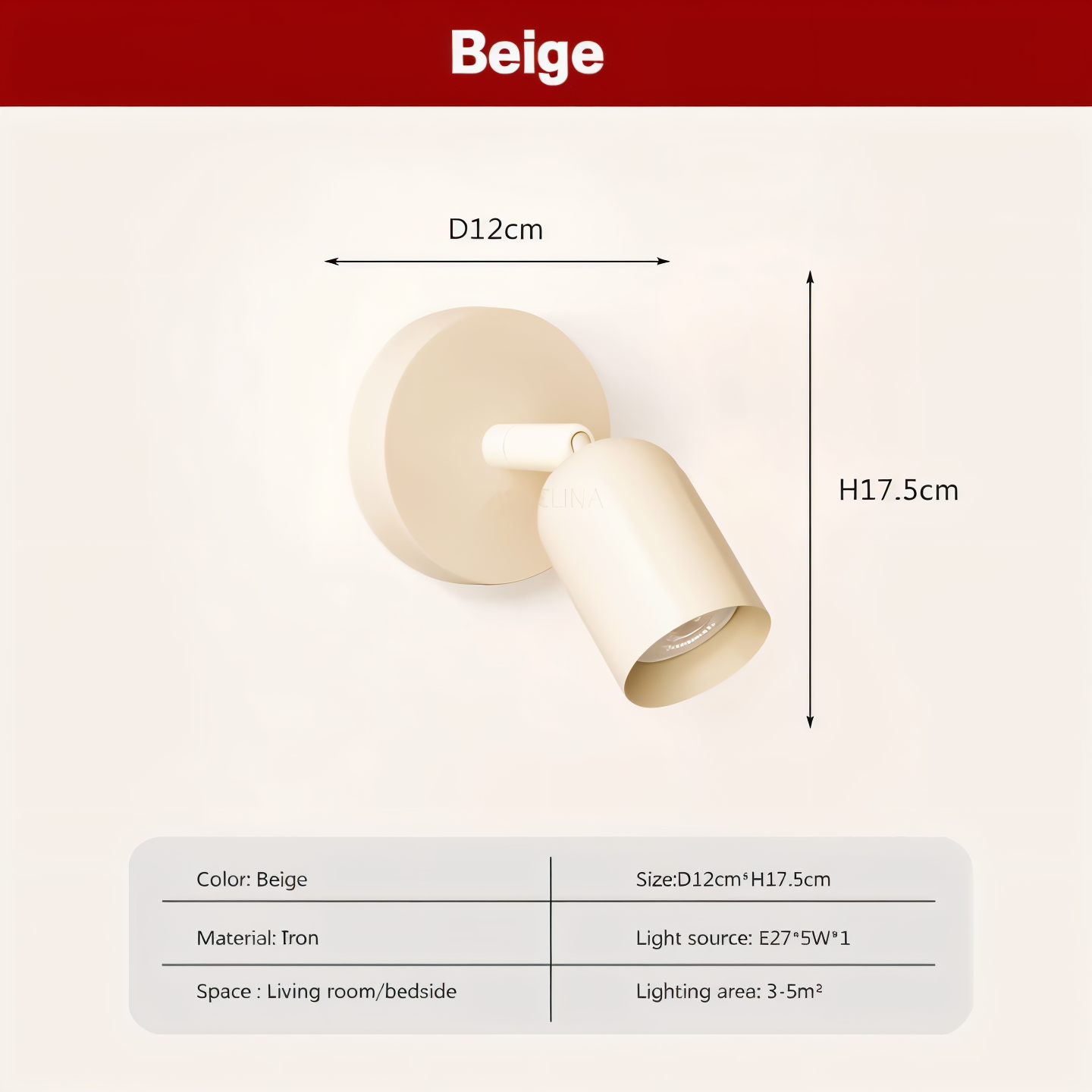 DownDazz Wandleuchte - Bunte Halbzylindrische Macaron Wandlampe - Minimalistische Wandleuchten LED