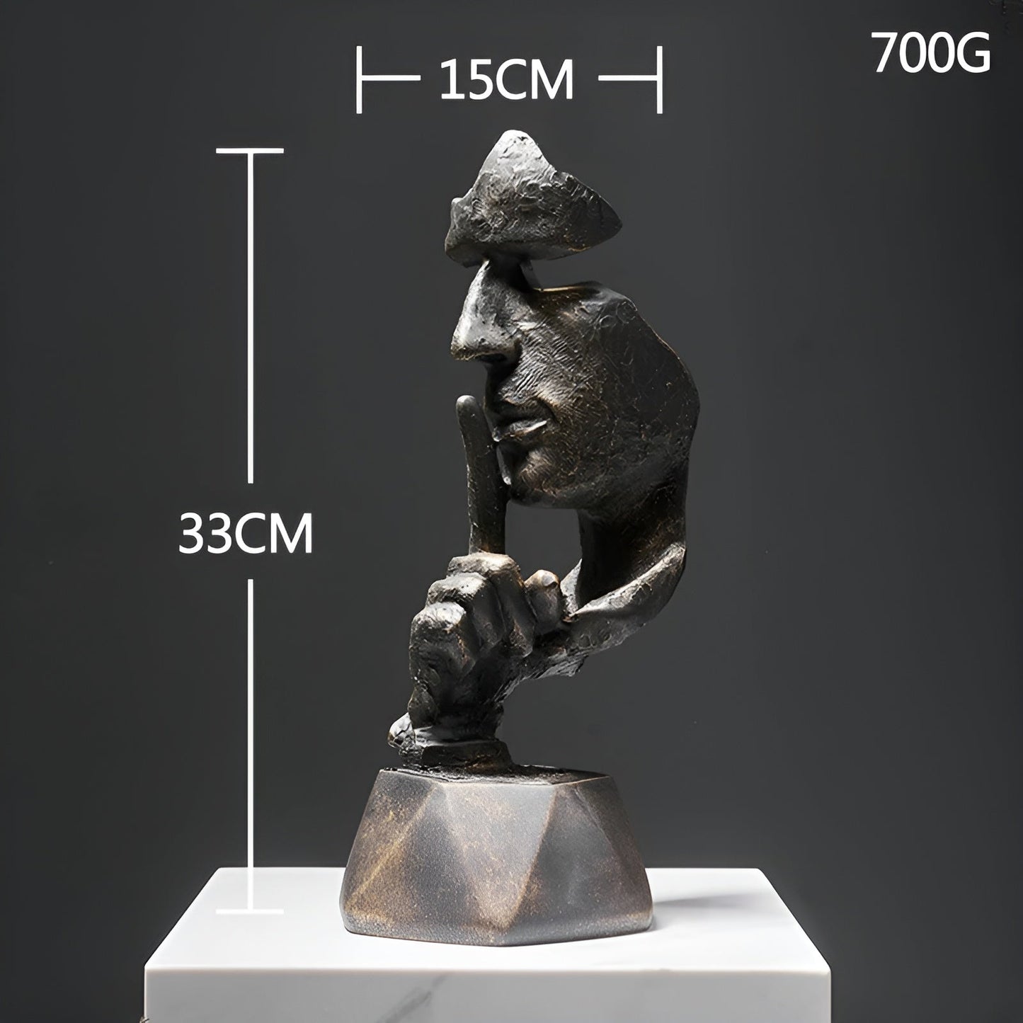 Abstracte Ansicht von Harz | LuxeSculpture