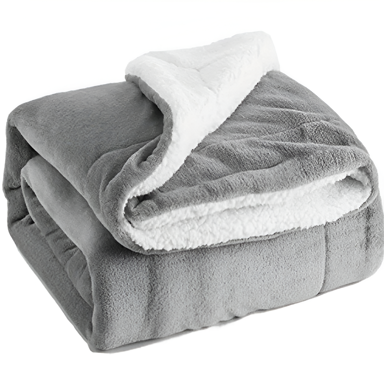 Fleecy Plaid - Dicke & Flauschige Flanell Sherpa Fleece Decke