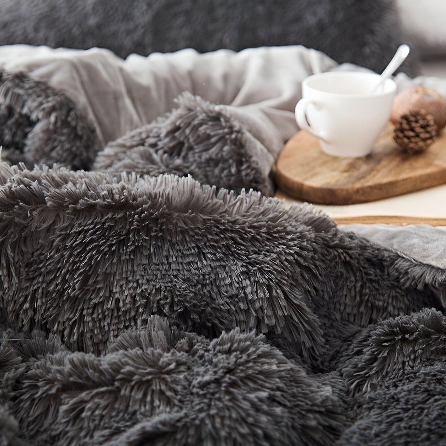 FlufFur Bettwäsche - Ultra Flauschige Fleece Bettdecke - Atmungsaktive Bettwäsche Set