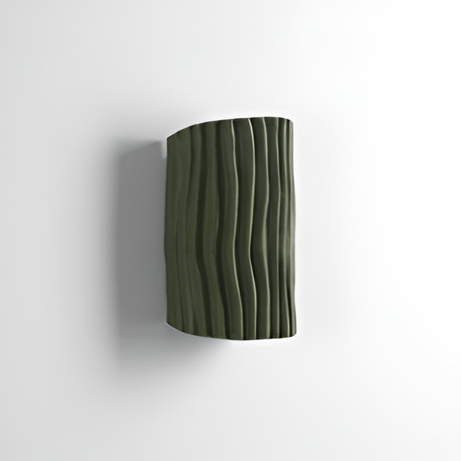 HuePleat Wandleuchte - Curvy Pleated Resin Wandlampe - Up and Down Wandleuchten Geführt