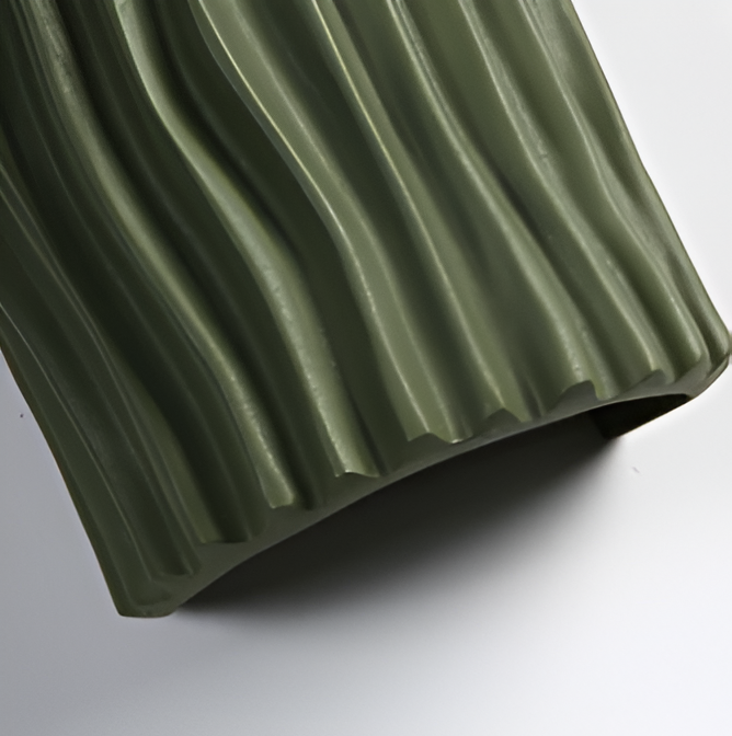HuePleat Wandleuchte - Curvy Pleated Resin Wandlampe - Up and Down Wandleuchten Geführt