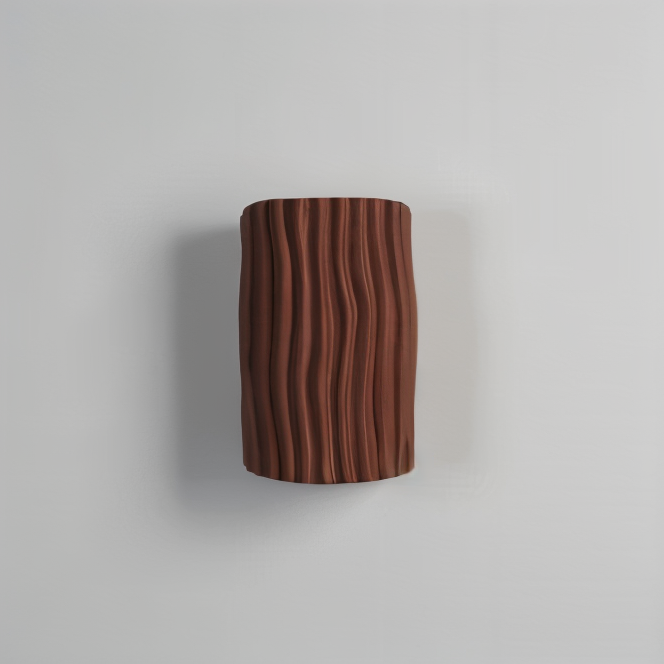 HuePleat Wandleuchte - Curvy Pleated Resin Wandlampe - Up and Down Wandleuchten Geführt