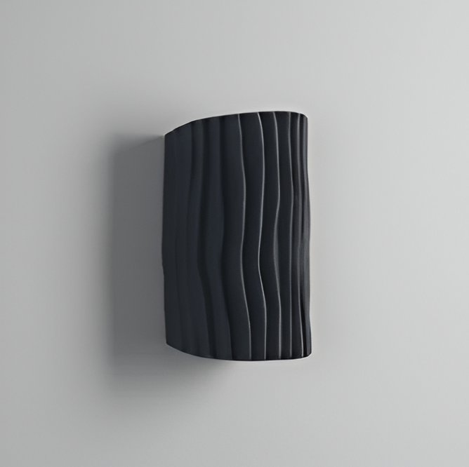 HuePleat Wandleuchte - Curvy Pleated Resin Wandlampe - Up and Down Wandleuchten Geführt
