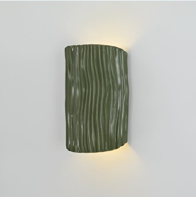 HuePleat Wandleuchte - Curvy Pleated Resin Wandlampe - Up and Down Wandleuchten Geführt