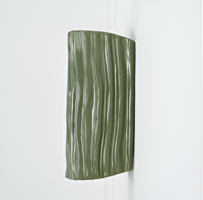 HuePleat Wandleuchte - Curvy Pleated Resin Wandlampe - Up and Down Wandleuchten Geführt