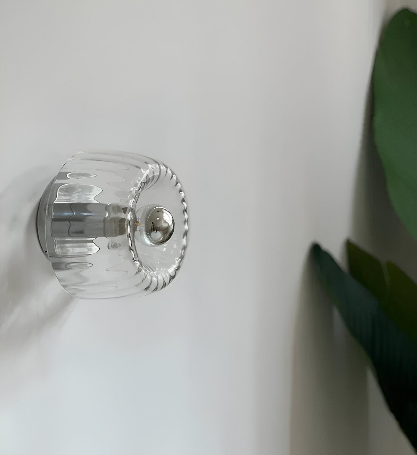 KnobRay Wandleuchte - Gerippte Glaswandleuchte - Bauhaus Wandlampe