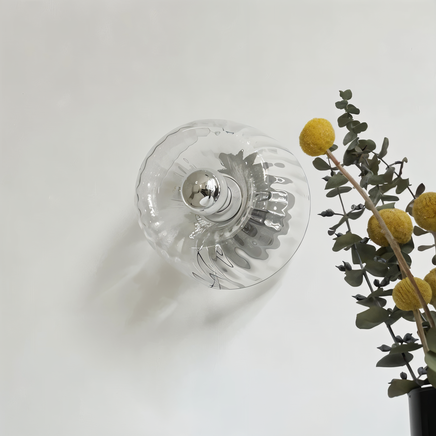 KnobRay Wandleuchte - Gerippte Glaswandleuchte - Bauhaus Wandlampe