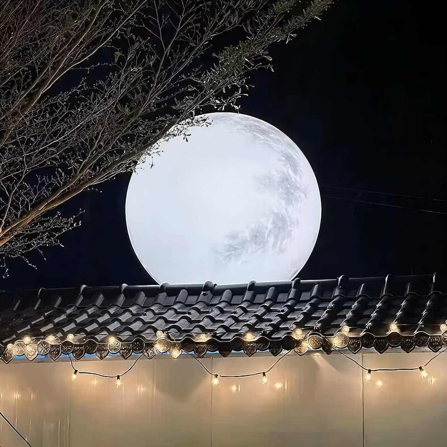 LunaLumena - Solar Mond Gartenbeleuchtung - IP65 Solarlampe Garten
