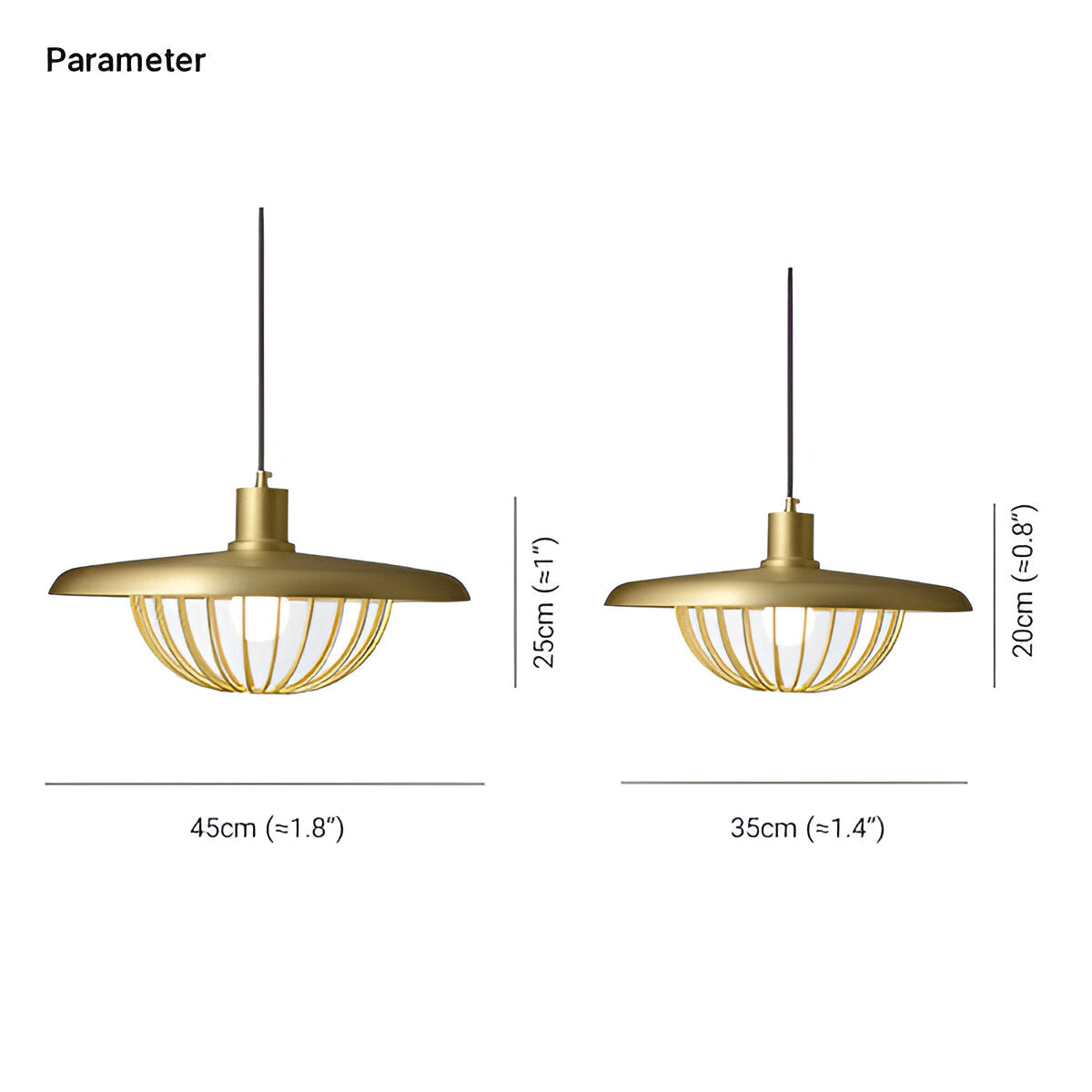 LuxuRail Pendelleuchte - Stylische Retro Moderne Metallkäfig Hängelampe