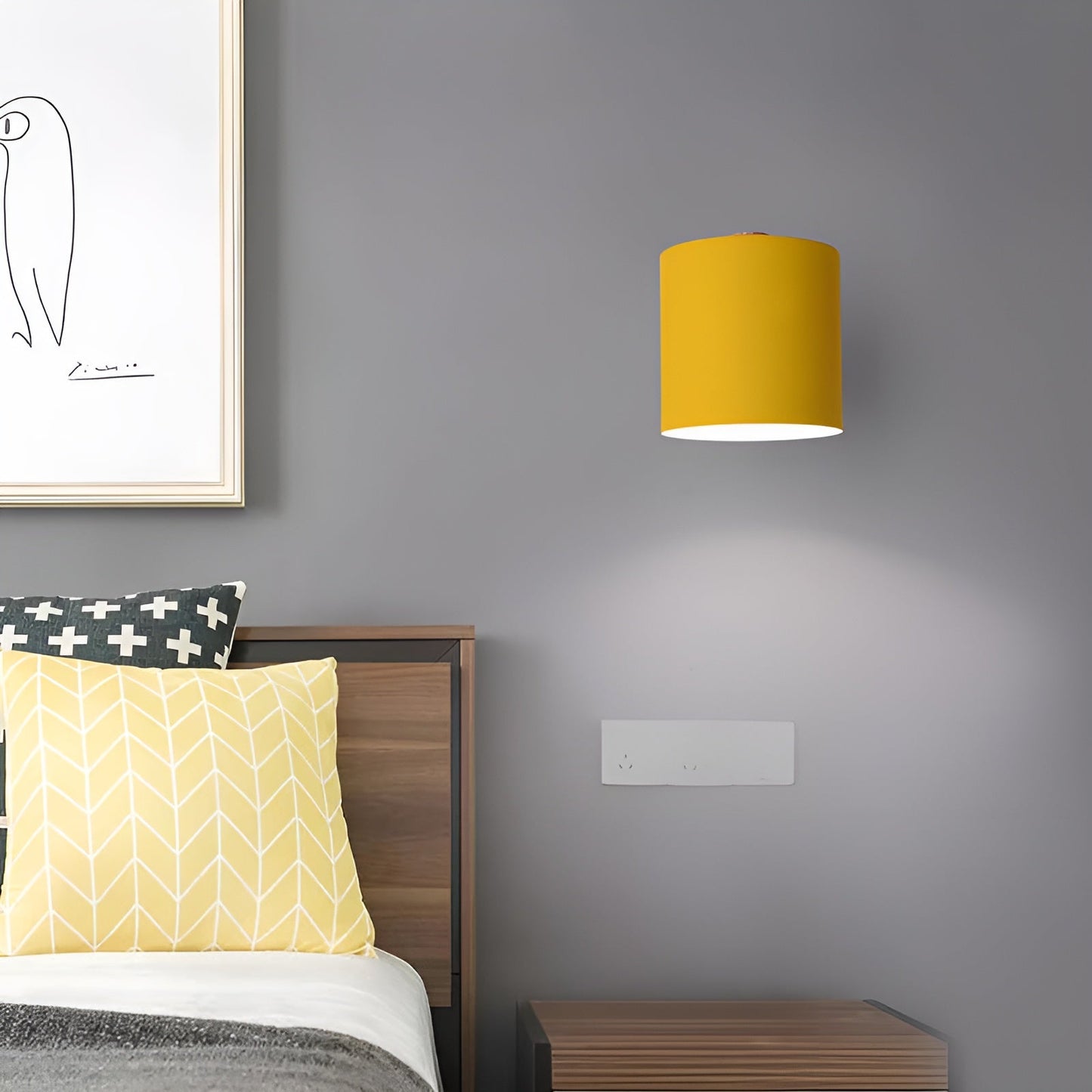 NordicGlow – Verstellbare Wandlampe mit Pastell-Eleganz