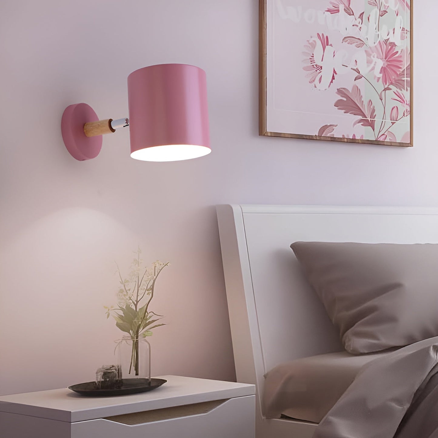 NordicGlow – Verstellbare Wandlampe mit Pastell-Eleganz