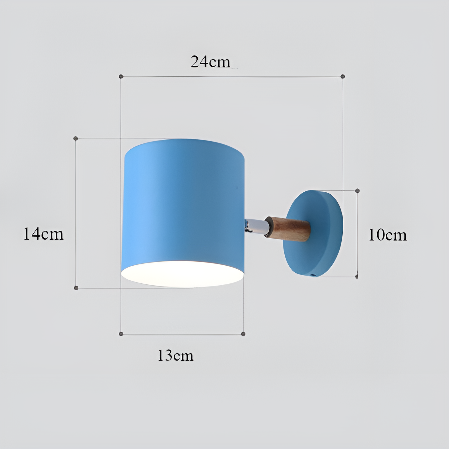NordicGlow – Verstellbare Wandlampe mit Pastell-Eleganz