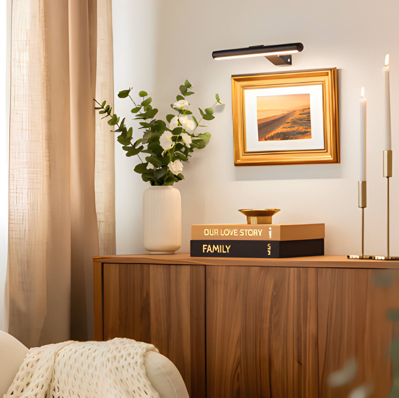 MagniLite Wandlampe - 120° drehbare kabellose Wandlampe - USB wiederaufladbare Wandlampen LED
