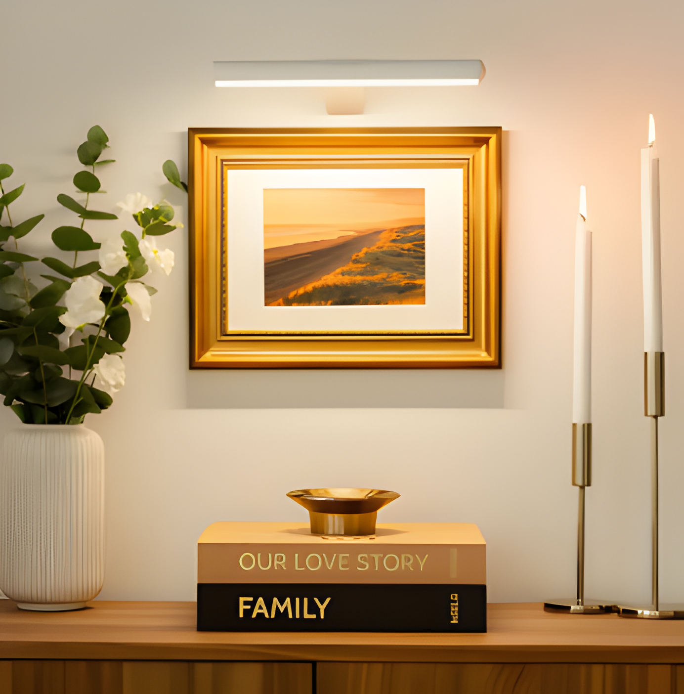 MagniLite Wandlampe - 120° drehbare kabellose Wandlampe - USB wiederaufladbare Wandlampen LED