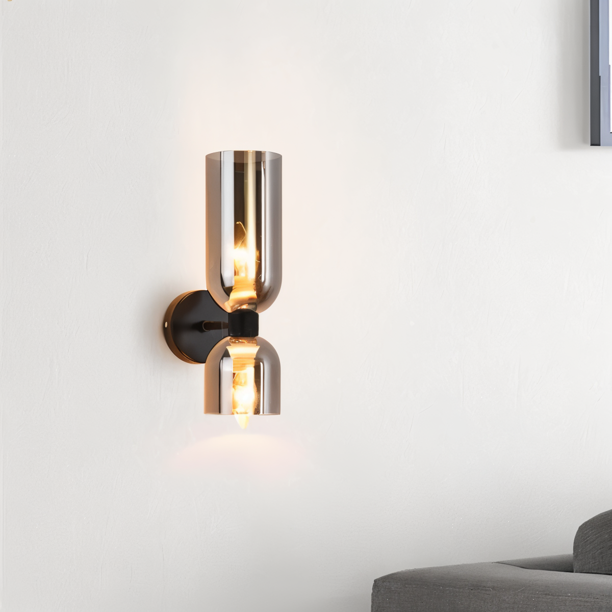 Nordic Updown Wandlampe - Glas Wandlampe - Flur Wandlampe Design - Moderne Wandlampen LED