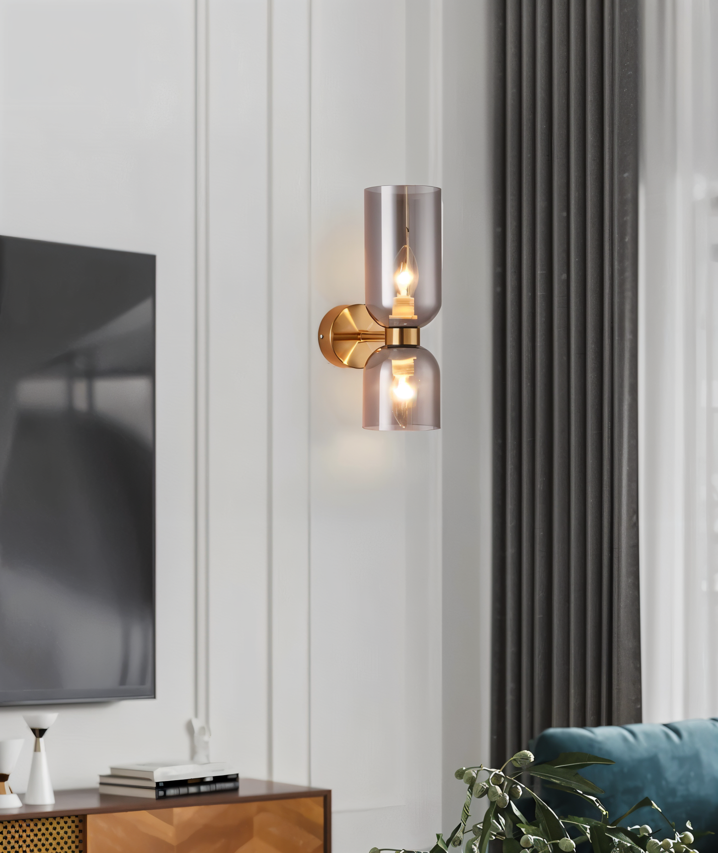 Nordic Updown Wandlampe - Glas Wandlampe - Flur Wandlampe Design - Moderne Wandlampen LED