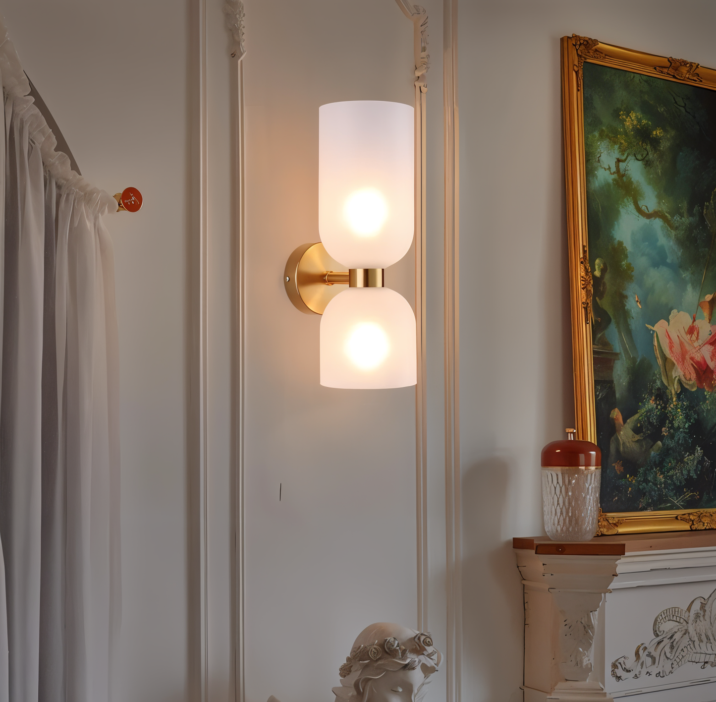Nordic Updown Wandlampe - Glas Wandlampe - Flur Wandlampe Design - Moderne Wandlampen LED
