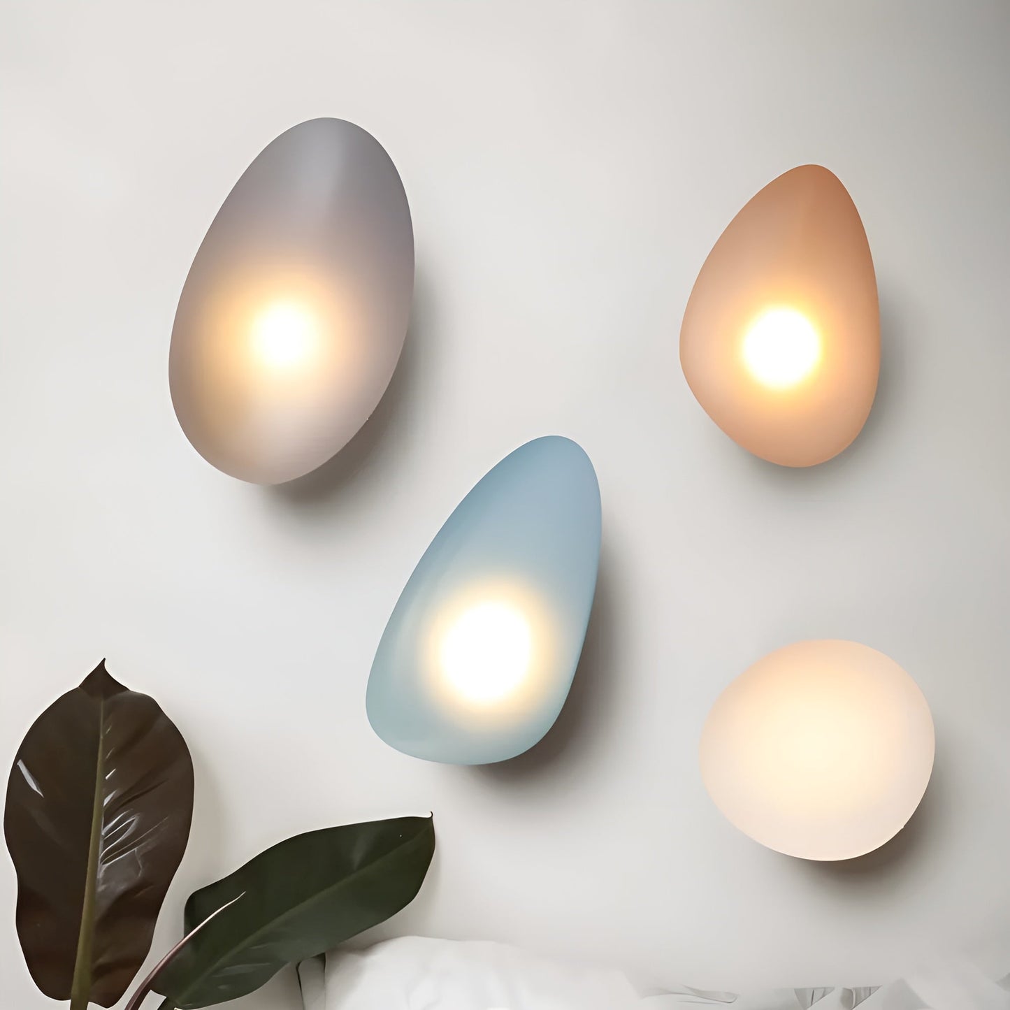 Garduru Light – Nordische Kieselstein-Style LED-Wandleuchte