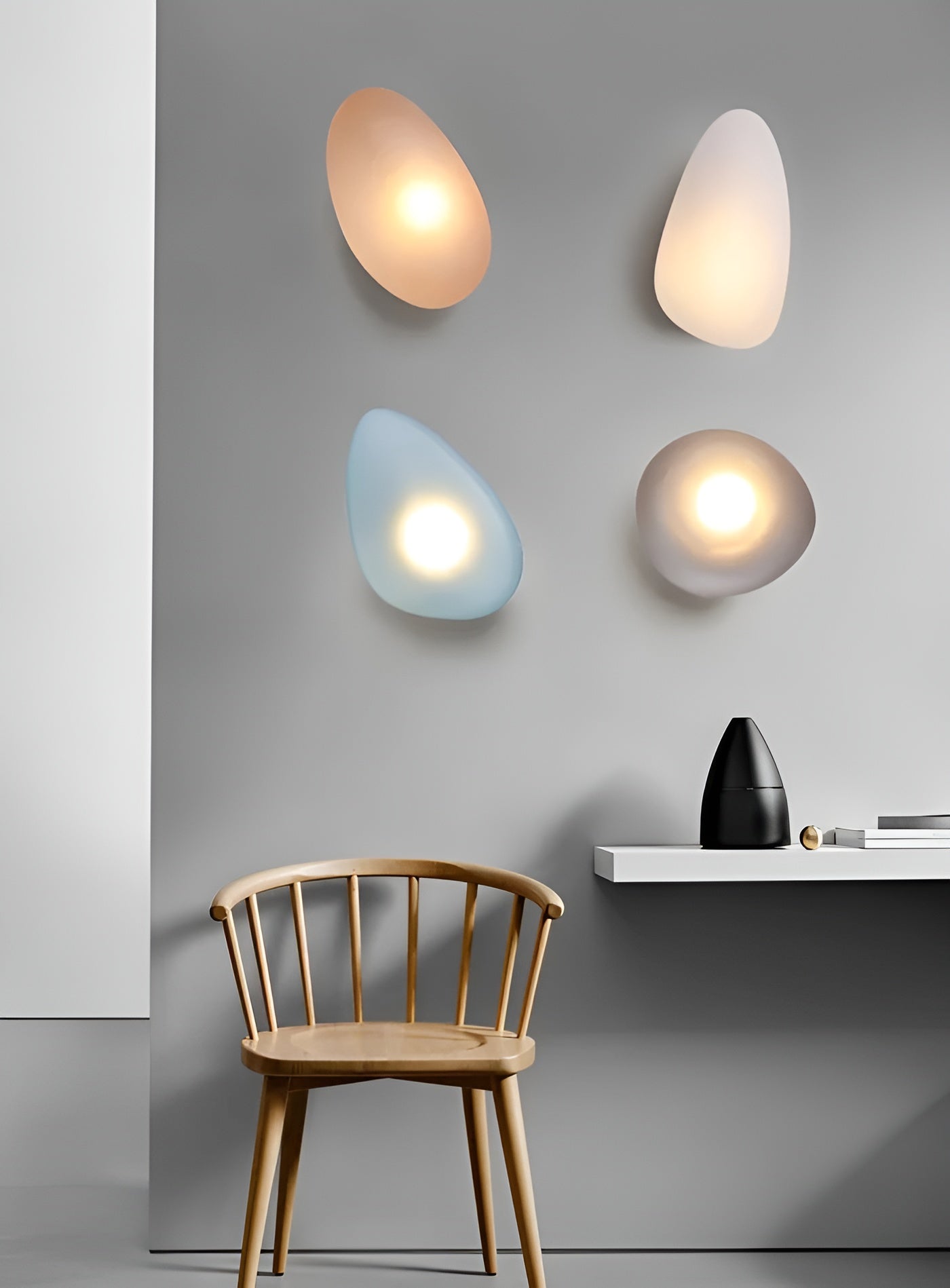 Garduru Light – Nordische Kieselstein-Style LED-Wandleuchte