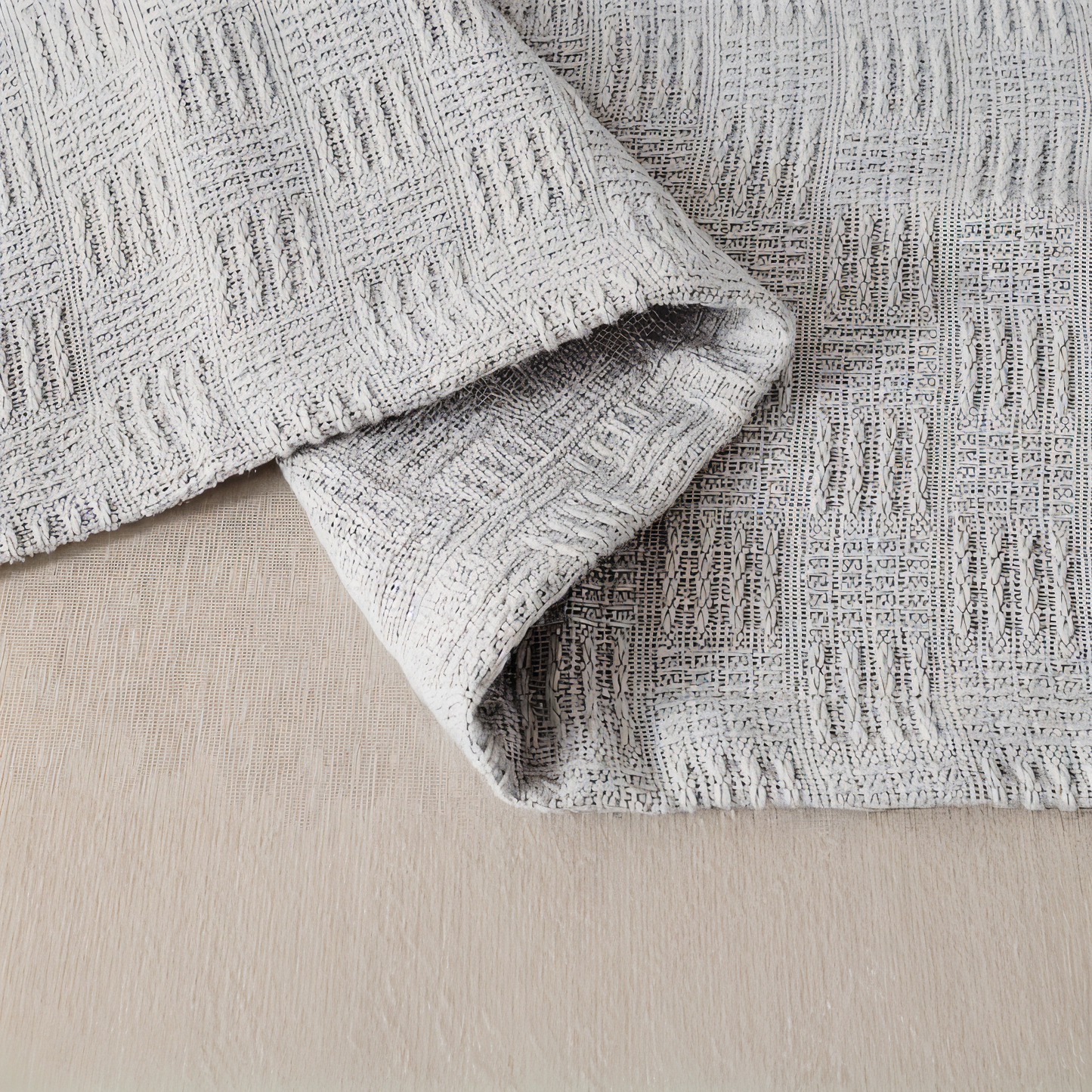 PlainPlush Plaid - Atmungsaktive Baumwolle Gestrickt Fleece Decke für Stilvollen Komfort