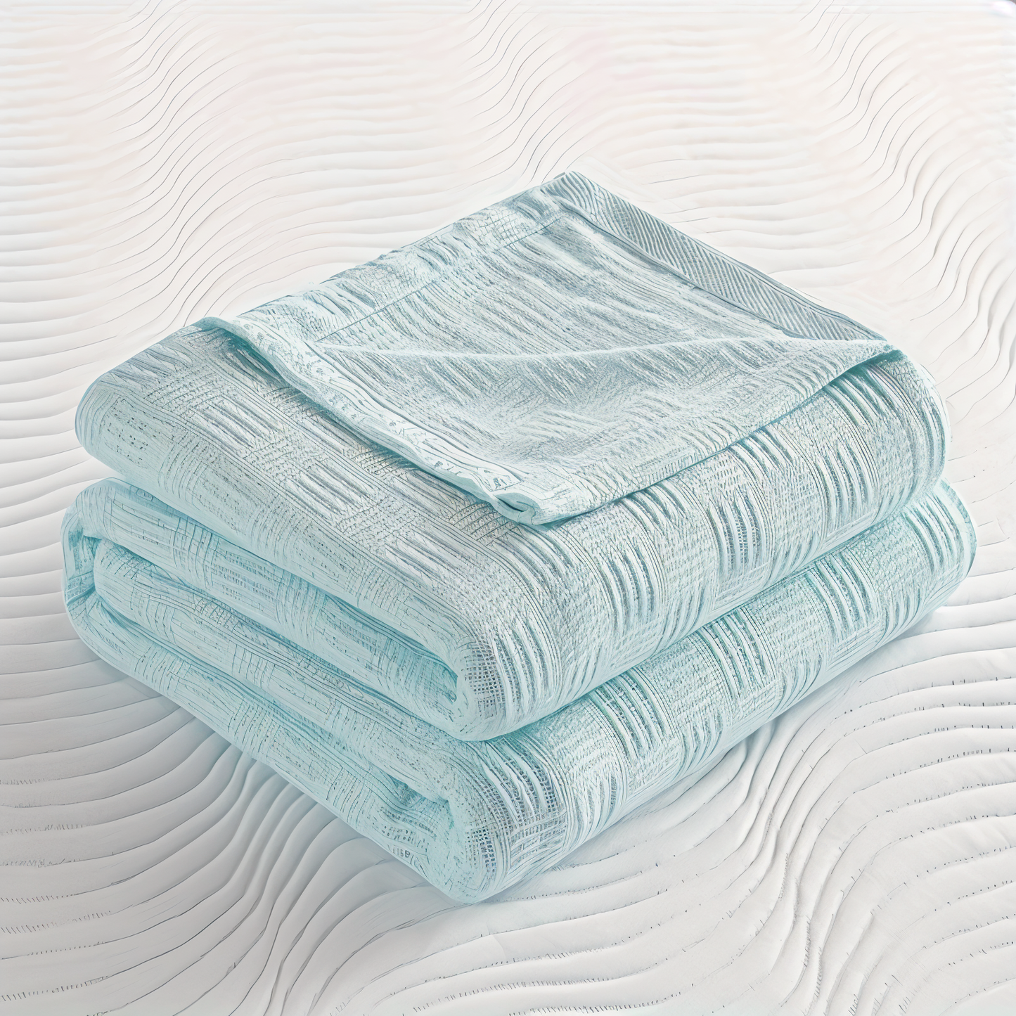 PlainPlush Plaid - Atmungsaktive Baumwolle Gestrickt Fleece Decke für Stilvollen Komfort